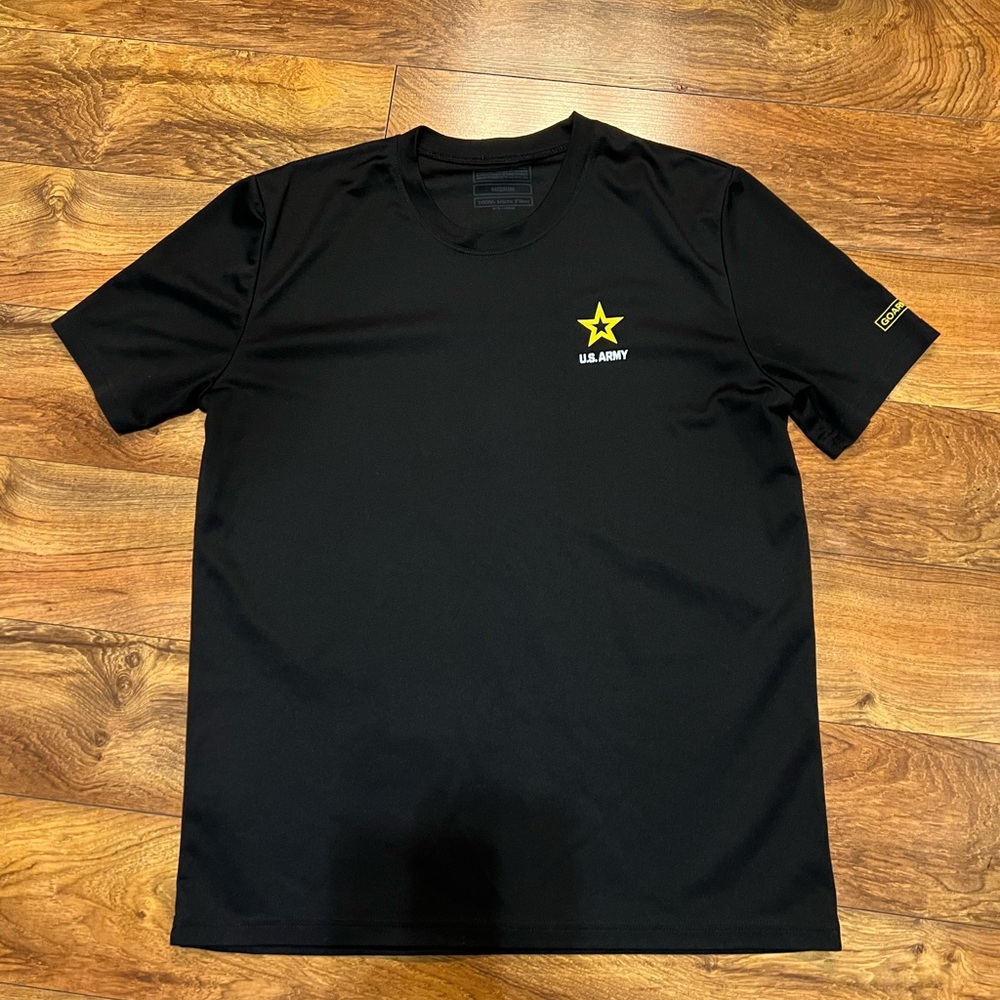 U.S. Army Black Tee with Yellow Star